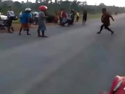 accident during bike Race