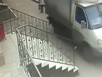 Van Driver Backs Over Woman, 80, On Pavement