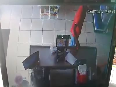 Assault caught on video at Supermarket 