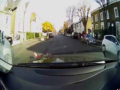 Cyclist's amazing escape caught on dashcam