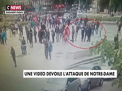 Paris hammer attack caught on surveillance video