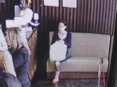 CCTV captures moment woman brazenly steals CHARITY TIN