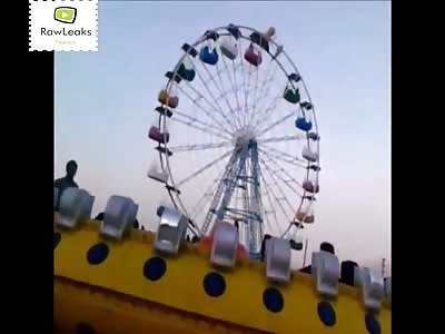Mother and Son Fell to Their Death from Ferris Wheel - Borazjan, Bushehr Province, Iran