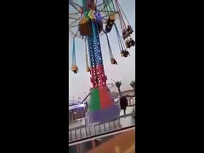 Carousel falls down at amusement park in Palesitinian city of Ramallah
