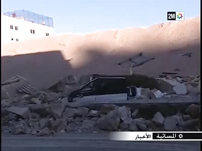 Wall collapses in Morocco