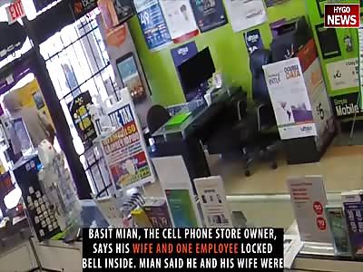 THIEF OUTWITTED BY STORE OWNERS