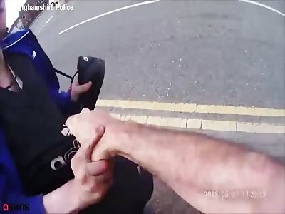 Body-cam footage shows brave PCSO tackling aggressive suspect