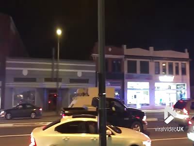 Police chase stolen tank 