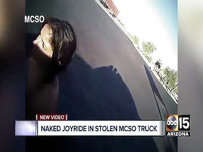Body camera footage released of naked woman stealing deputy's car in G