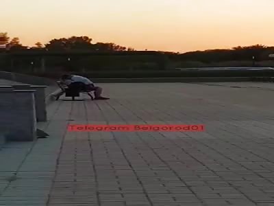 Couple having sex in Moscow park