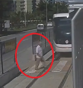 Elderly Man Is Run Over by Tram