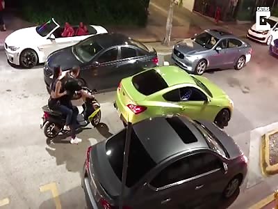Man Attempts To Run Guy Over With Scooter