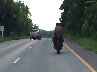 High Speed Police Chase With Cop Riding Pillion