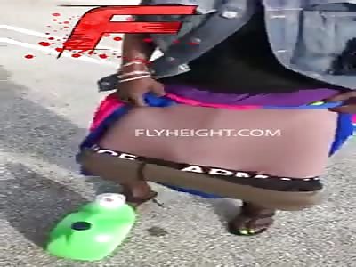 Jamaican Woman Is A Certified Thief, Shows How She Hides Big Items