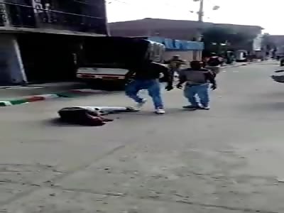Dude Cracks Man's Head with a Rock Knocking Him the Fuck