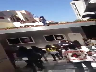 young Moroccan students girl jump to here death from school roof