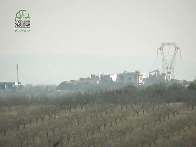 Ahrar al-Sham TOW missile scores a catastrophic hit on an SAA T-72 - 1