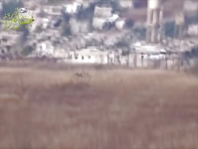 Army of Al-Azzah TOW operator destroys a Syrian army tank 