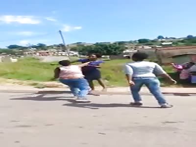 african woman beating