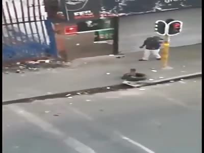 Guy Ends Altercation on Street by Taking Out Man with Rock to Head