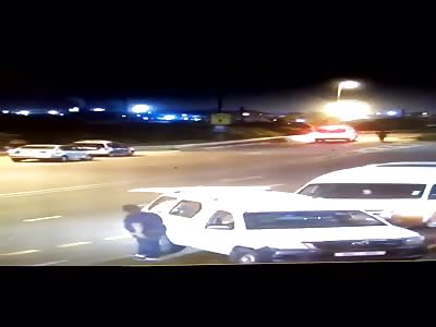 Brutal Footage of Police in the Street Killed by a Speeding Minivan