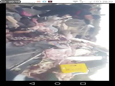 new video of the brutal accident in tunisia(sidi bouzid)