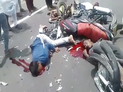 AFTERMATH OF BRTAUTAL BIKE ACCIDENT