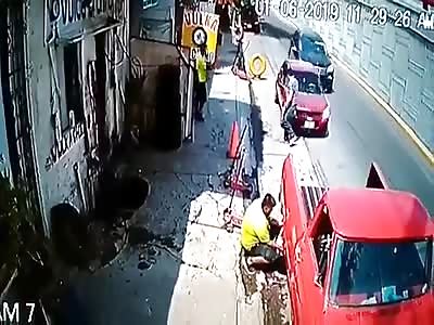 accident caused by woman texting on her phone