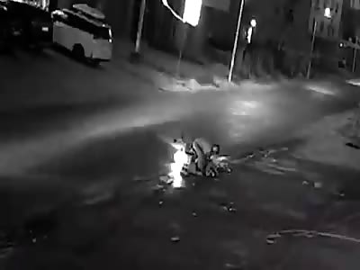 old Chinese man gets hit over and over again in terrible accident