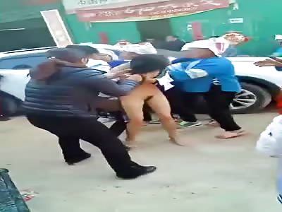 Chinese Party Gets Violent: Ass and Titties