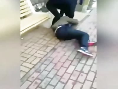 Young Russian fighting 