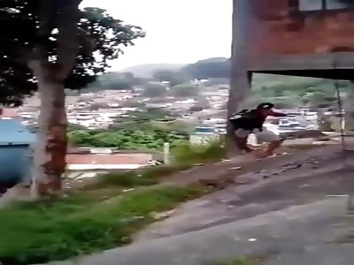Clash between narco traffickers and police in Brazil 