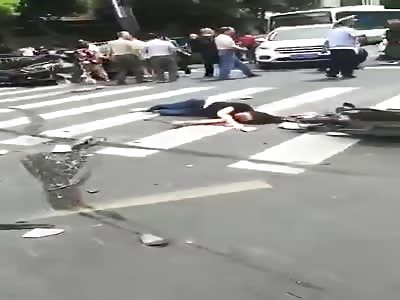 Shocking deadly accident in Chinese street 