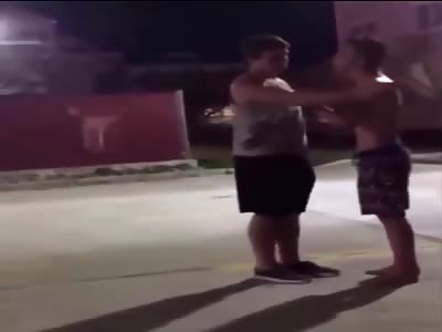 Dude was just waiting for the perfect opportunity to knock his ass out