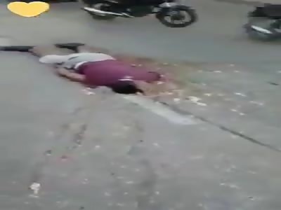 Head crushed died on the spot 