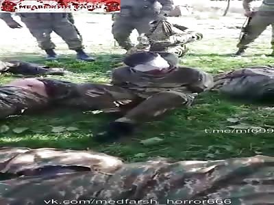 Armenian soldiers captured and tortured by azerbaijani soldiers 