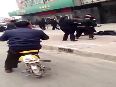 Chinese police brutality 
