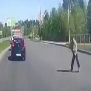 One Very Unlucky Pedestrian Loses His Life