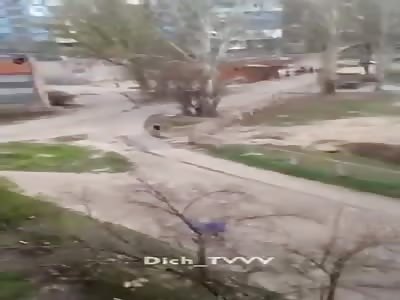 Russian man shoot drug dealer from his window 