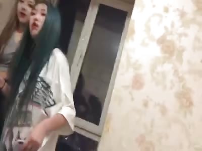 Five minutes of savage slapping for innocent looking Chinese girl 