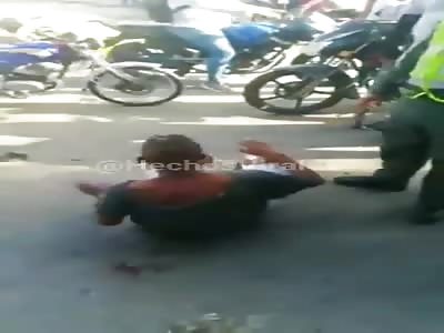 Thief gets bloody punishment for angry crowds 