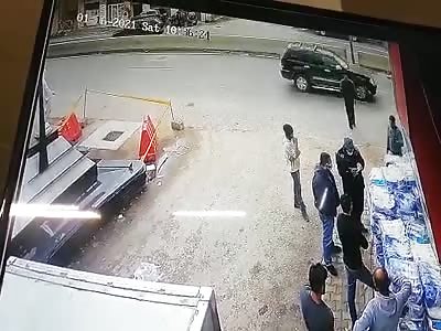 Hit and run in Beirut street 
