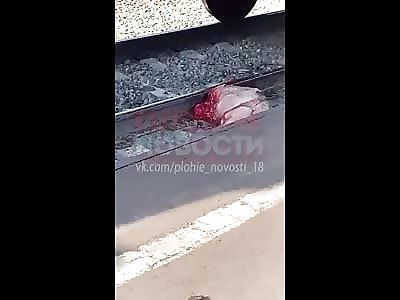 Shattered body of young man committed suicide under train 