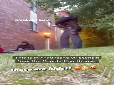cops assaulting minorsin Waukesha Wisconsin 