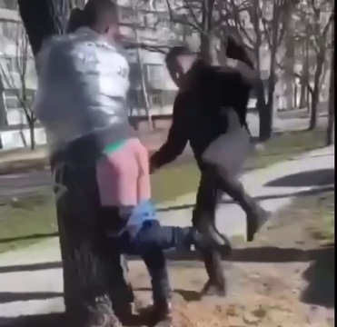 Pedo gets ass brutally beating till he shit on herself 