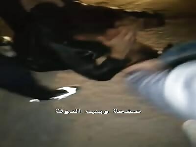 Syrian refugee gets hard beating from Lebanese youths 