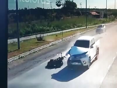 Motorcyclist run directly to his death 