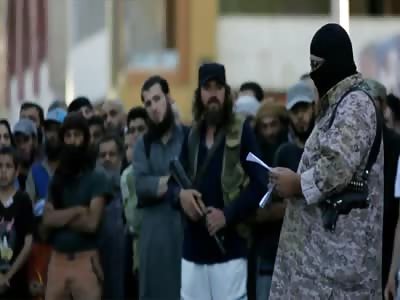 ISIS / ISIL Beheading Execution Of 'Apostate' With Giant Sword