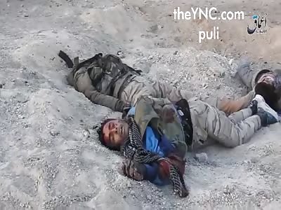 Dead ambush fighters of the Islamic State