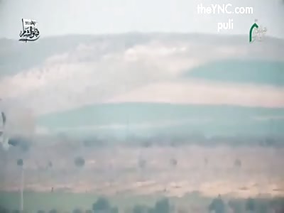 Rebels blowing up another Assad tank with ATGM in northwestern Hama today.